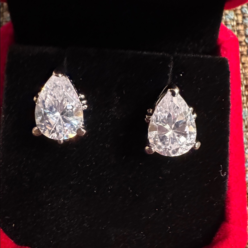 3058 Swarovski Crystal Elements Post Earrings - image 1